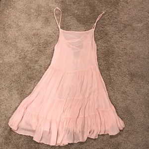 Adorable free people dress with open lace up back
